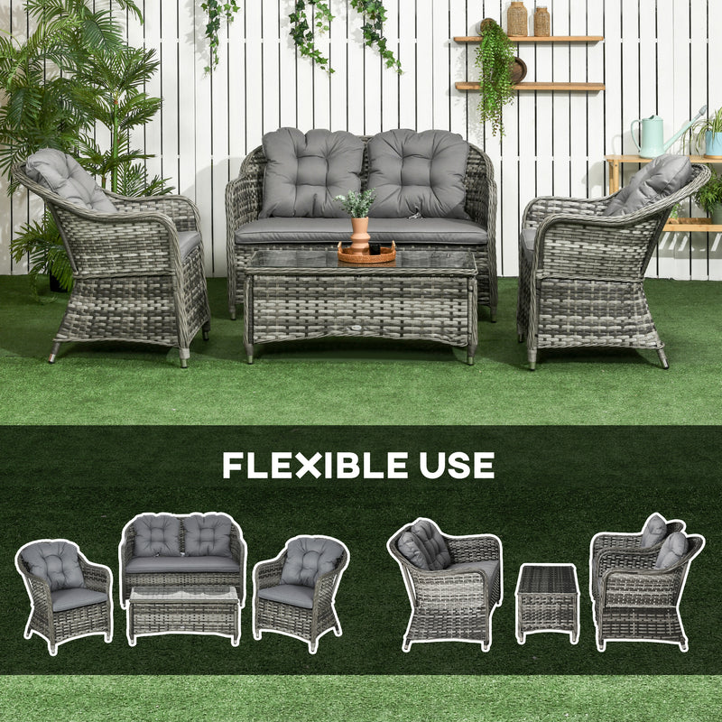 4-piece rattan sofa set – image 7