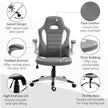 Racing gaming chair with flip-up arms – image 7