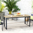 6-seater slatted dining table – image 2