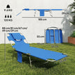 Sun loungers with reading hole – image 3