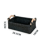 Japanese Felt Storage Basket for Desk Organization