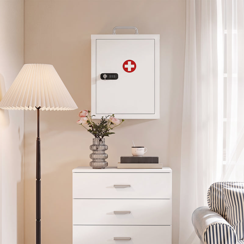 Lockable 3-tier medicine cabinet – image 9