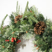 60cm Christmas Wreath in a Christmas room setting