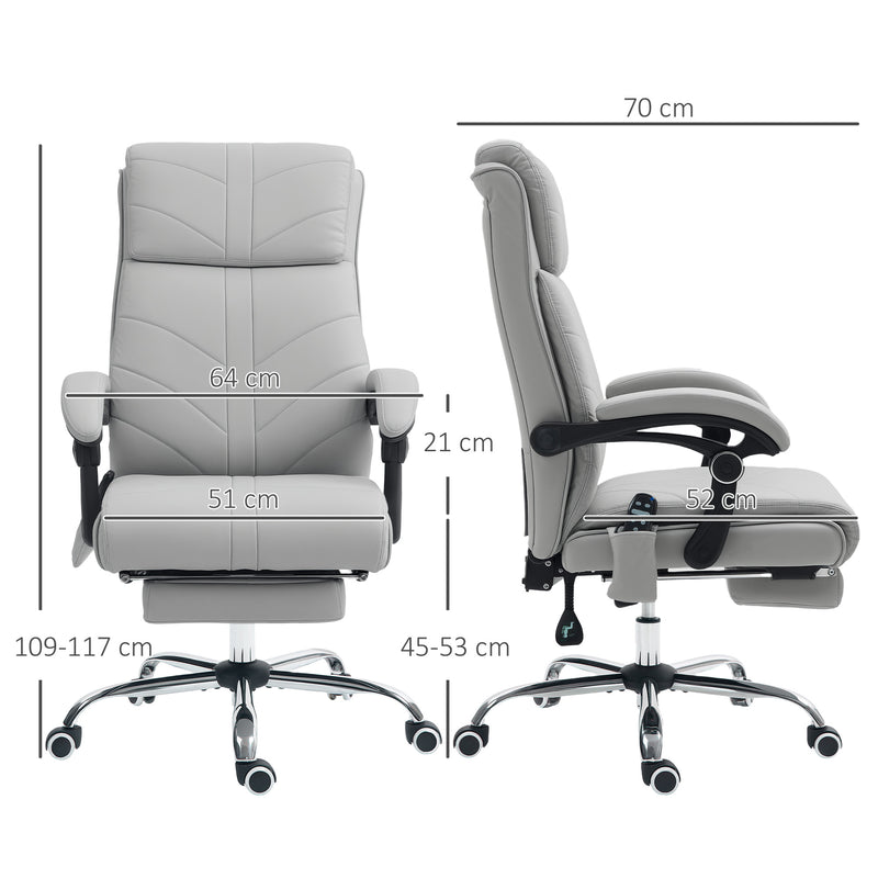 Light grey massage office chair – image 3