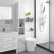 Tall high gloss bathroom cabinet – image 10