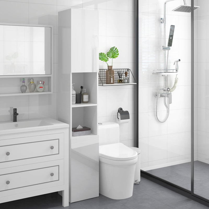 Tall high gloss bathroom cabinet – image 10