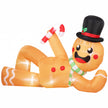 9.8ft Lying Gingerbread Man Christmas Inflatable on a white background