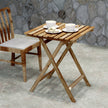 Folding acacia wood garden table – image 9