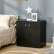 Black low storage cabinet – image 2