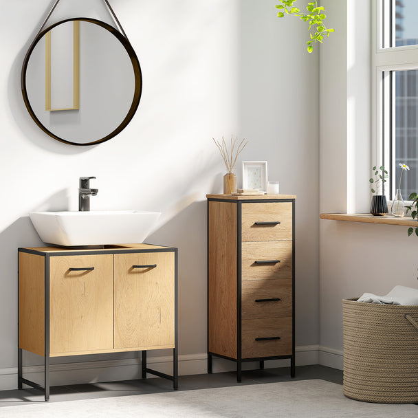 Natural under sink vanity unit – image 2