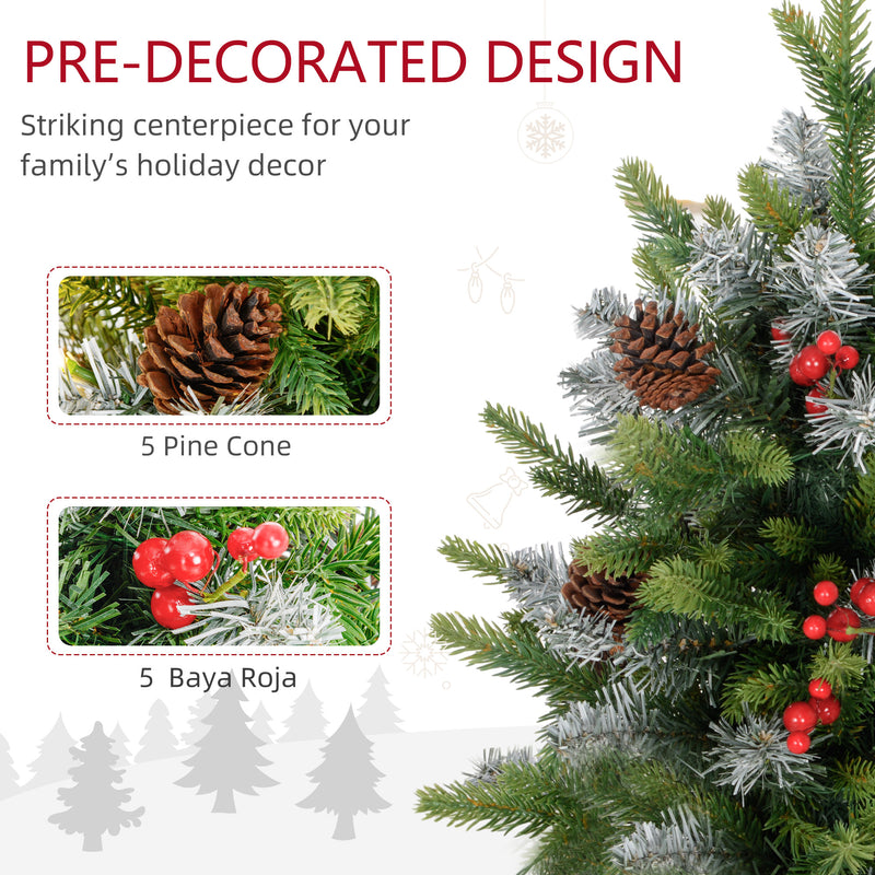 Set of 2 2ft pre-lit tabletop trees – image 5