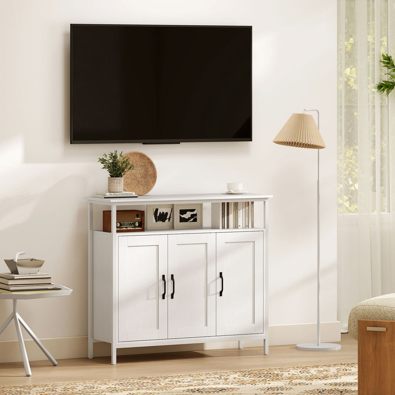 Industrial sideboard with open shelf – image 8