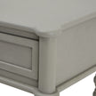 Close-up of the panelled drawer front