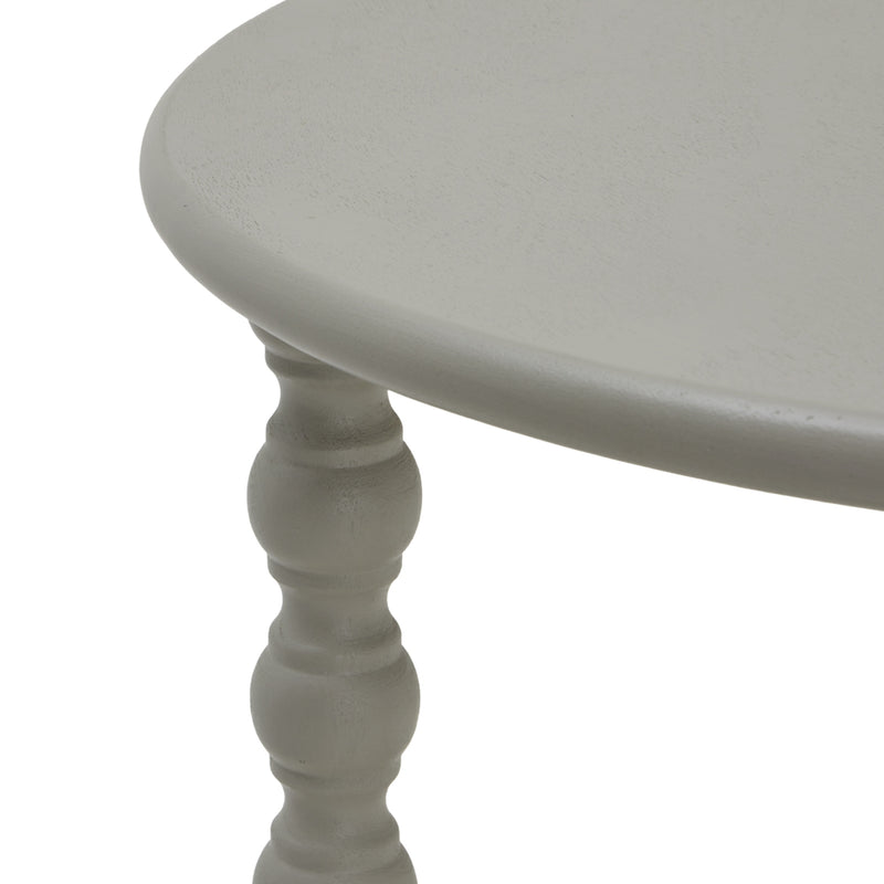 close-up of the round top and bobbin leg