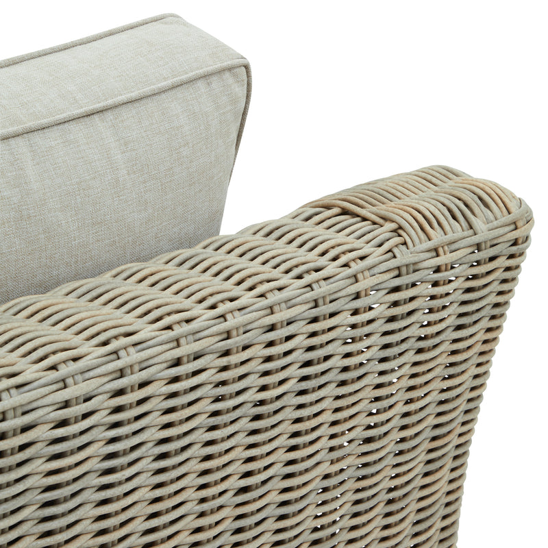 close-up of the arm and seat cushion