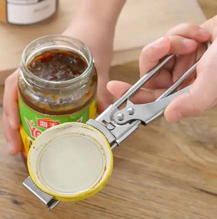 Premium Stainless Steel Adjustable Jar Opener – Multi-Function Screw Cap Tool