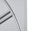 Close-up of the silver metalwork over the mirror