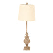Chiaro Candlestick Table Lamp with Linen Shade – 80cm, product view