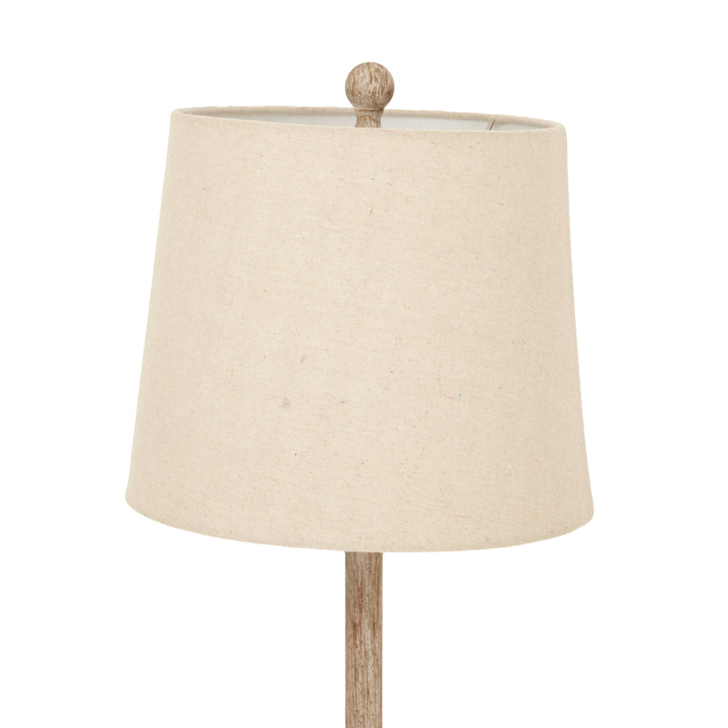 Chiaro Candlestick Table Lamp with Linen Shade – 80cm, additional product view 3