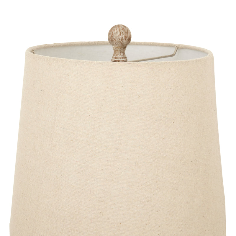 Chiaro Candlestick Table Lamp with Linen Shade – 80cm, additional product view 4