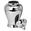 Chrome-effect ginger jar with the lid removed