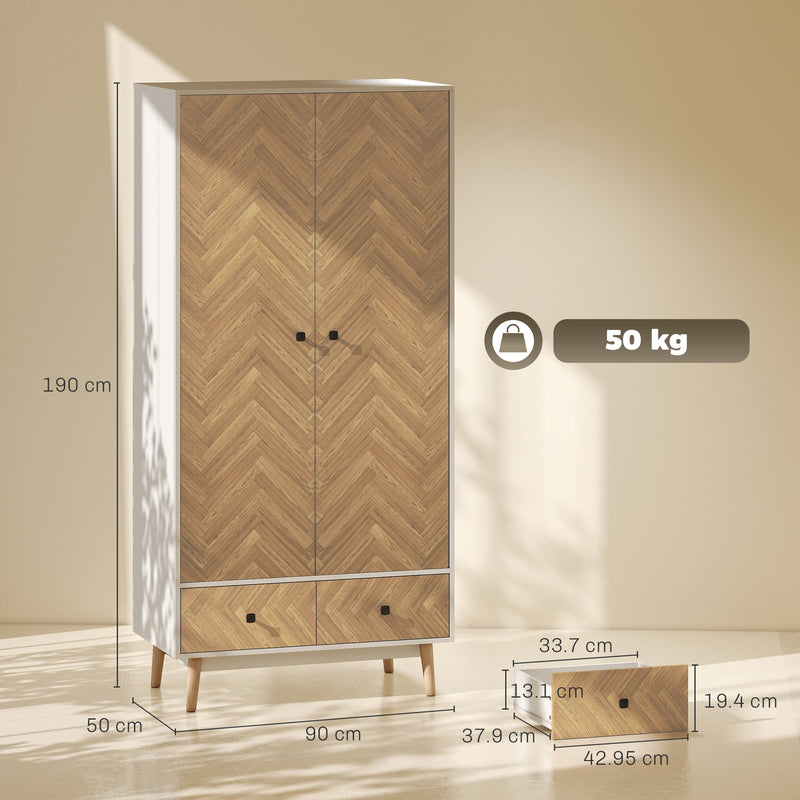90 cm wardrobe with drawers – image 3