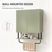 Green wavy door wall cabinet – image 6
