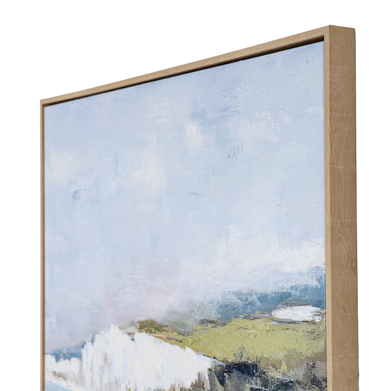 Cliffside View Hand-Painted Framed Canvas – 80 × 120cm, additional product view 4