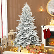 6ft snow-flocked Christmas tree – image 10