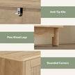 Rattan 3-drawer chest of drawers – image 6