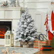 3ft pre-lit snowy tabletop Christmas tree – image 8