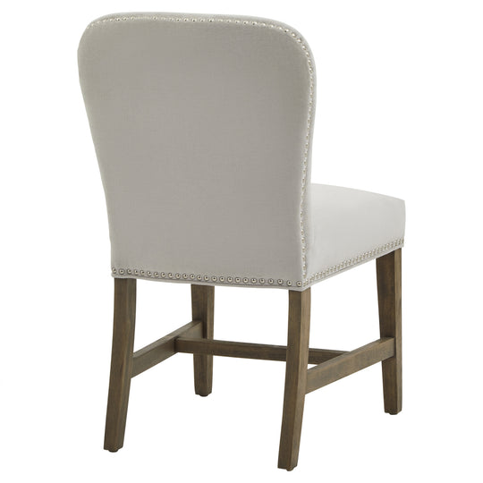 Cobham chair from behind showing the curved back