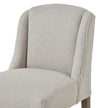 Close-up of the curved wingback
