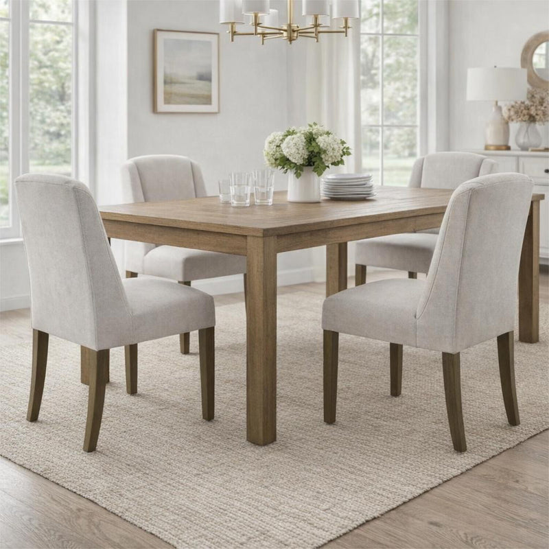 Compton Aspen chairs at a wooden dining table