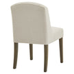 Compton boucle chair from behind