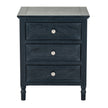 Contour 3 drawer side table from a second angle