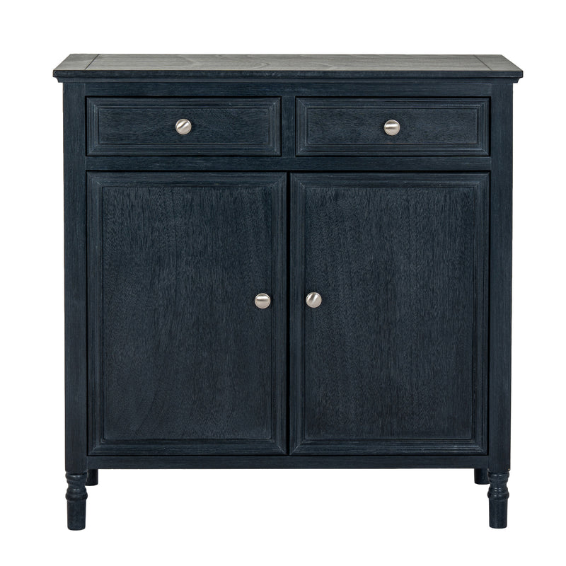 Contour black sideboard from the front