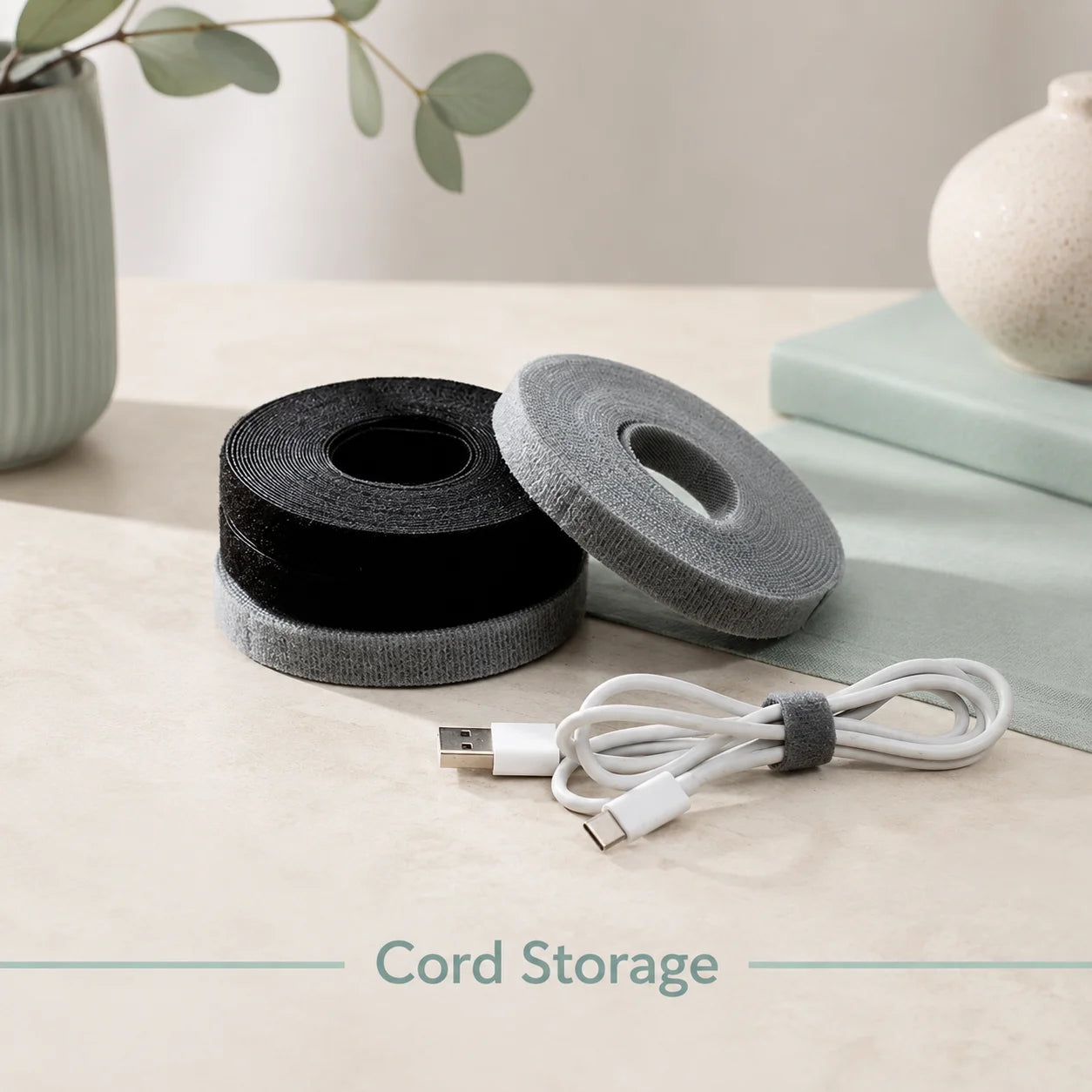Velcro Cable Organizer for Desktop - 5m Length
