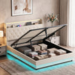 King ottoman bed with LED – image 2