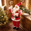 Close-up of Santa's face and beard