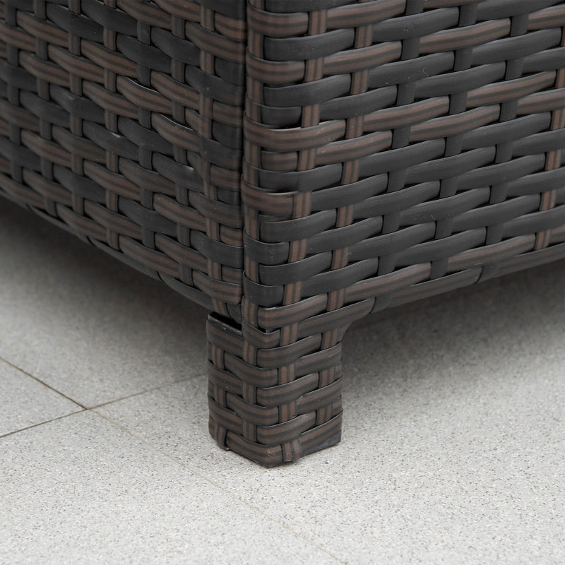 Square rattan side table – image 8