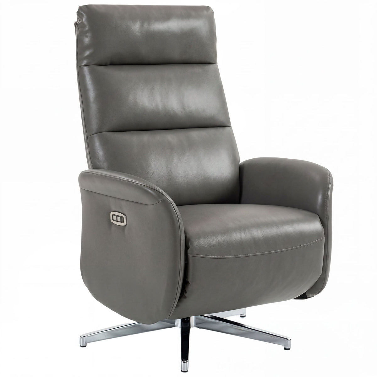 160° Swivel Electric Recliner Chair with USB-C – Dark Grey