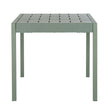 Cube French grey table seen side-on