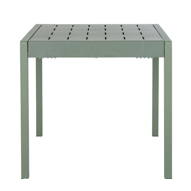 Cube French grey table seen side-on