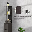 Slim brown bathroom cabinet – image 6