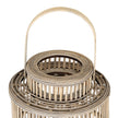 Close-up of the bentwood handle and stepped top collar