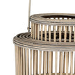 Close-up of the wicker slats and collar rings