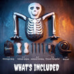 Inflatable Crawling Skeleton with LED Lights – image 7 of 9