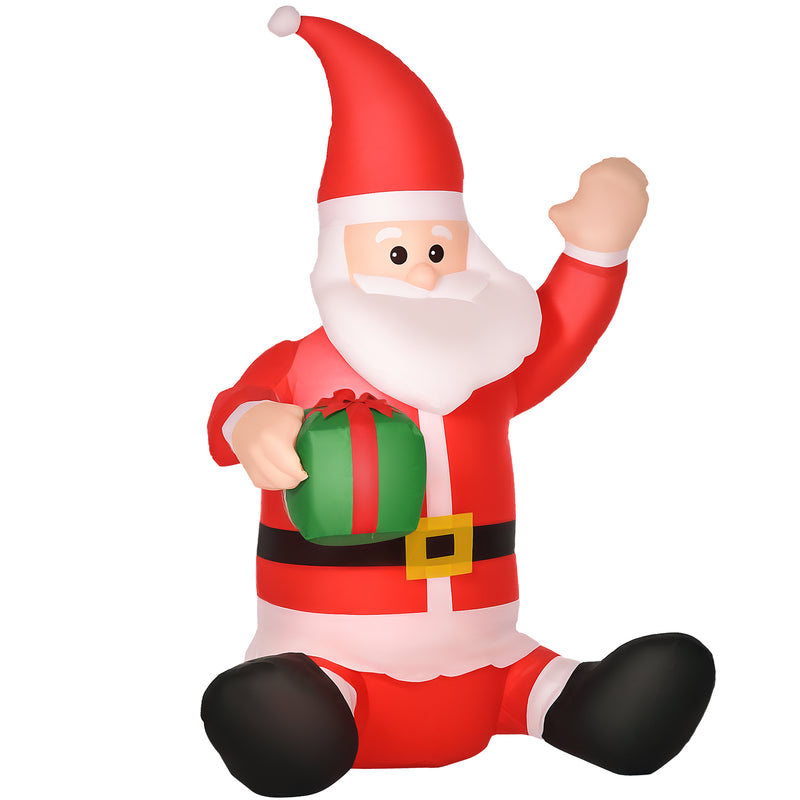 4ft Sitting Santa on a white background