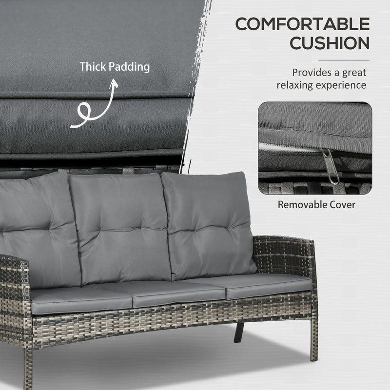 6-piece rattan sofa set – image 4